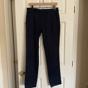 J Crew Flex Athletic Slim Navy Blue Chinos Pants Mens 29x32 Preppy Golf Casual